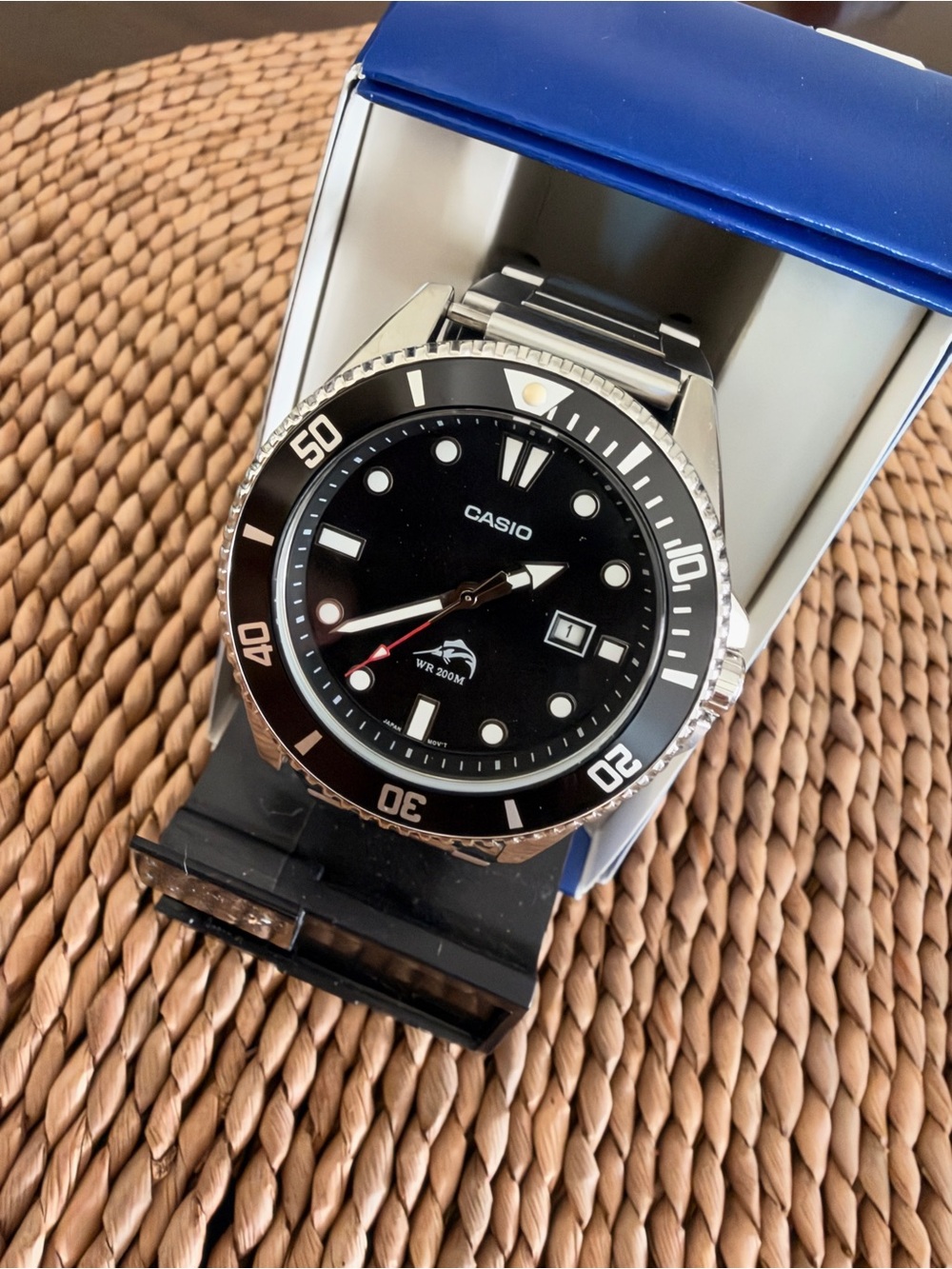Casio Men's Black Diver-Style Watch - Water Resistant